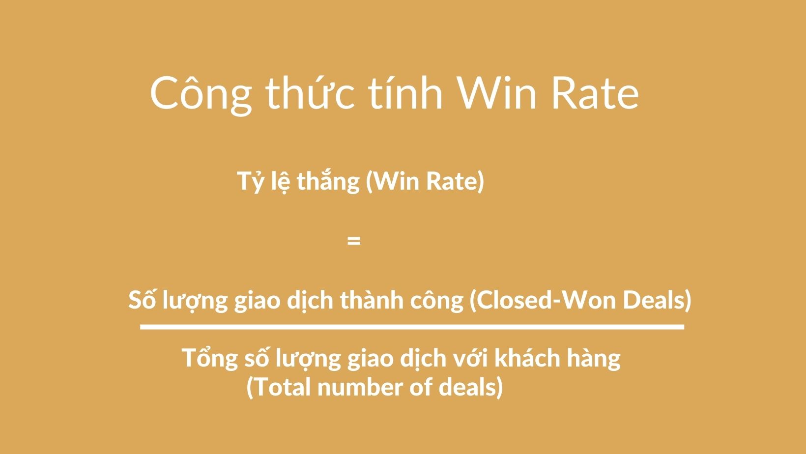 Công thức để tính Win rate chuẩn nhất