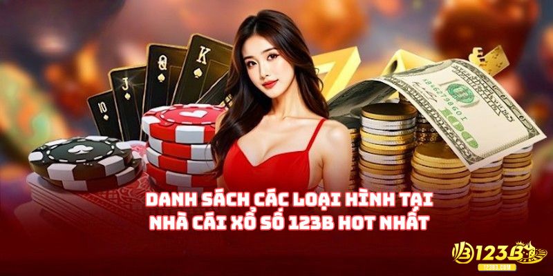 Danh sách các loại hình tại nhà cái xổ số 123B hot nhất
